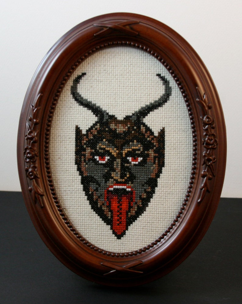 DIY Krampus .pdf Original Cross Stitch Pattern Instant Download image 2