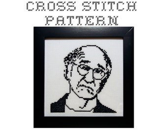 DIY Larry David - .pdf Original Cross Stitch Pattern - Instant Download