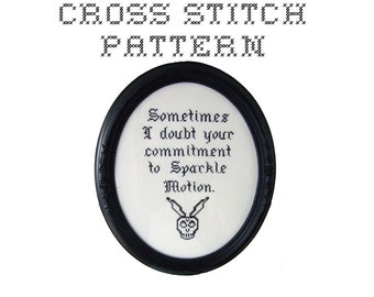 DIY Sparkle Motion - .pdf Original Cross Stitch Pattern - Instant Download