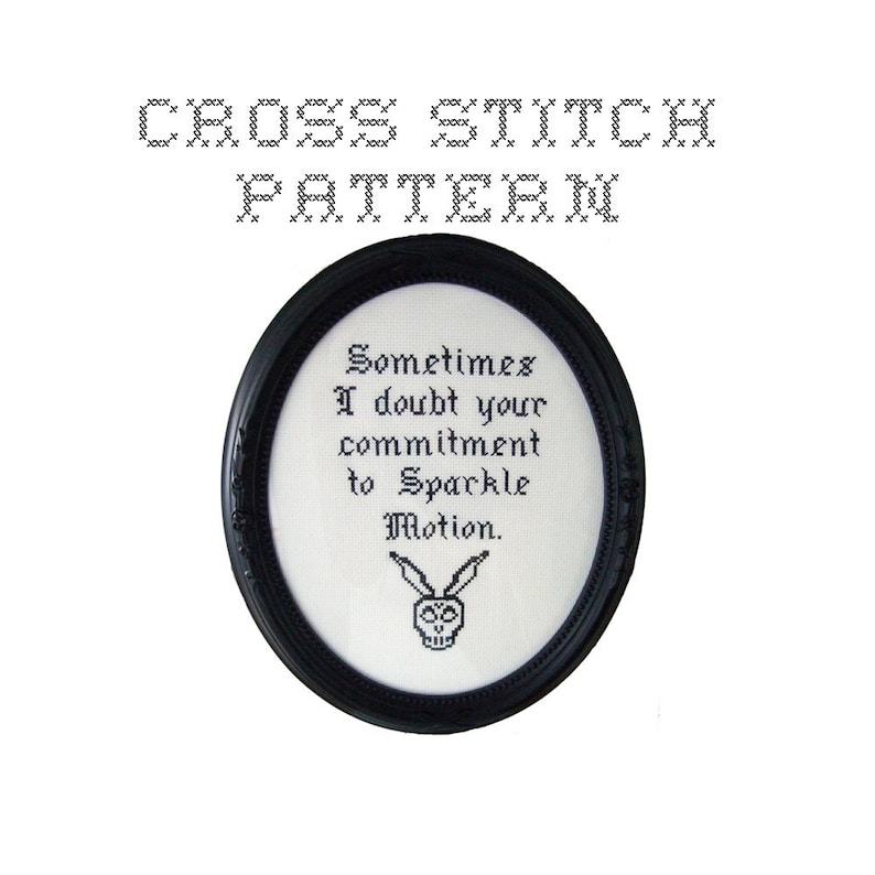 DIY Sparkle Motion .pdf Original Cross Stitch Pattern Instant Download image 1