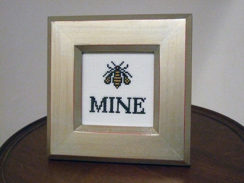 DIY Be Mine .pdf Original Cross Stitch Pattern Instant Download image 2