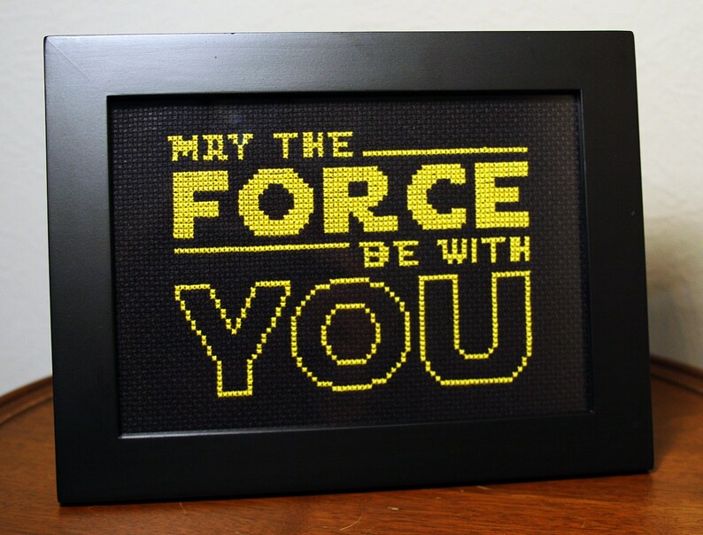 May The Force Be With You .pdf Original Cross Stitch Pattern Instant Download image 2