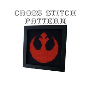 DIY Rebel Alliance Star Wars .pdf Original Cross Stitch Pattern Instant Download zdjęcie 1