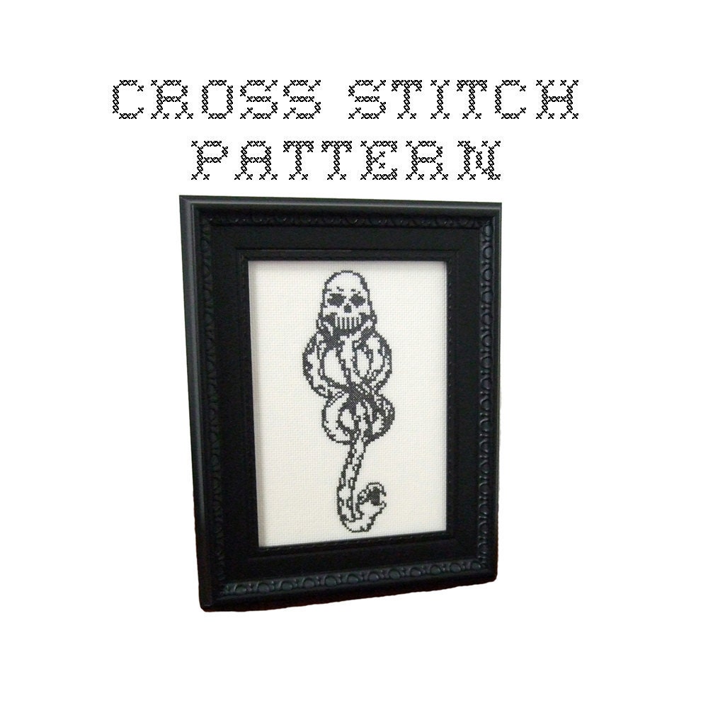 DIY Dark Mark - Harry Potter - .pdf Original Cross Stitch Pattern - I…