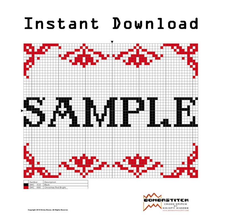 DIY Ode to the Goat .pdf Original Cross Stitch Pattern Instant Download image 3