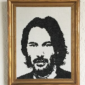 DIY Keanu Reeves .pdf Original Cross Stitch Pattern Instant Download image 2