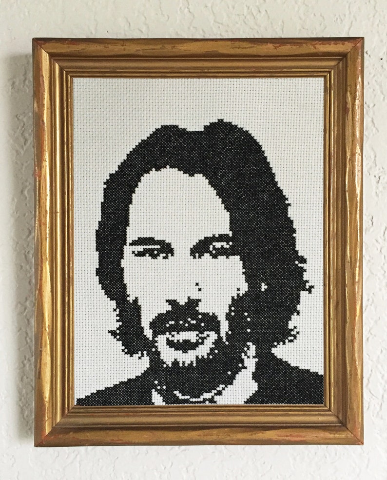 DIY Keanu Reeves .pdf Original Cross Stitch Pattern Instant Download image 2