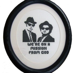 DIY Blues Brothers .pdf Original Cross Stitch Pattern Instant Download image 2