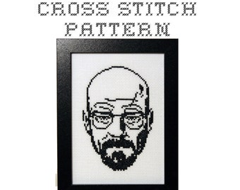 DIY Walter White - Breaking Bad - .pdf Original Cross Stitch Pattern - Instant Download