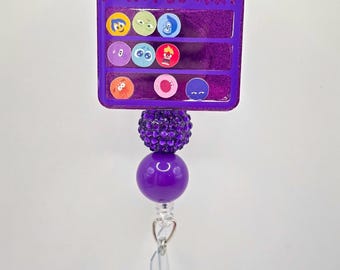 Emotion Themed Badge Reel - Nurse - Teacher - Shaker Badge Reel -Emotions -Cute Badge Reel -Its Okay To Not Be Okay
