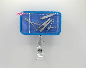 Sterile Mayo Badge Reel - OR Badge Reel - Shaker Badge Reel - Scrub Tech - OR Nurse - Dry Shaker Badge Reel - Nurse Gift - OR