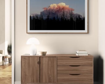 Impresión mural del incendio de Cameron Peak