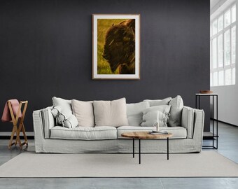 Impresión mural Retrato de un bisonte