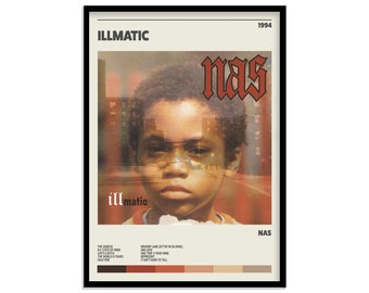 Nas - Illmatic - Retro Music Poster Print - Frame Not Included