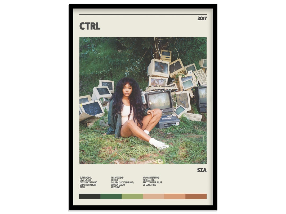 SZA - Ctrl - Retro Music Poster Print - Frame Not Included