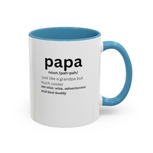 Papa Mug, Papa Fathers Day Gift, Papa Noun Coffee Mug, Papa Gifts, Gift For Granpma, Papa Mug