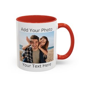 Personalized Photo Coffee Mug Birthday Gift, Photo Gifts for Him, Custom Mug Gift for Mom, Anniversary Gift for Her, Mug with Picture
