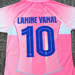 Lamine Yamal 25/26 Floral Jersey – FC Barcelona Pink Sakura Floral