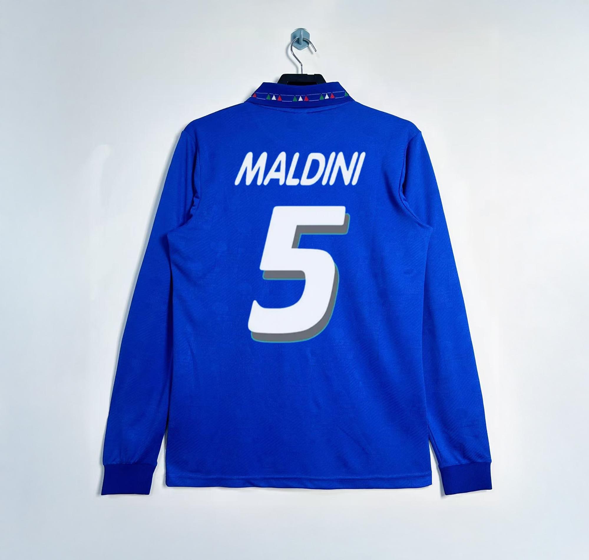 Soccer Jerseys Paolo Maldini Italy Euro 1996 Jersey イタリア代表