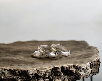 Anello massiccio in argento sterling / Minimalista audace / Anello impilabile di grande impatto / Regalo boho chic / Gioiello unisex moderno / Basic da indossare tutti i giorni / 925