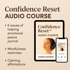 Confidence Reset Audio Series for Women Ready to Rise, Motivation, Mindset, Personal Growth, 5 Part Guided Audio, Self Help Tools