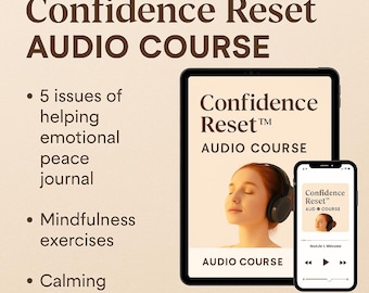 Confidence Reset Audio Series for Women Ready to Rise, Motivation, Mindset, Personal Growth, 5 Part Guided Audio, Self Help Tools