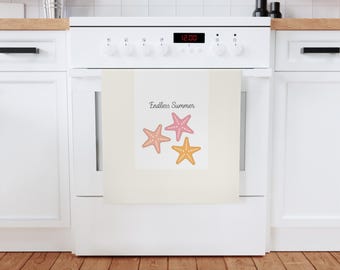 Boho Kitchen Cotton Tea Towel - Endless Summer Gift Ideas Season Decor, Kitchen Towels, Home Decor, Hostess Gift, Summer Kitchen, Boho Home