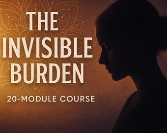 The Invisible Burden™, 20-Module Digital Healing Course, Emotional Reset Audio + Workbook + Journal