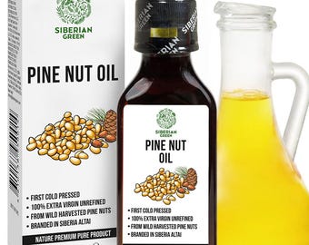 Extra vierge Siberische pijnboompittenolie koudgeperste pure Altai 100% natuurlijk