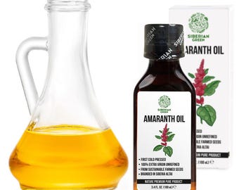 Amaranth Seed Oil Extra Virgin Cold Pressed 100ml Siberian Premium Quality