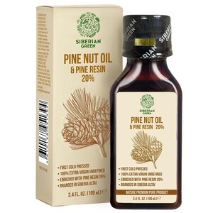 シベリア産松の実オイル（杉樹脂配合） – 100ml | 自然な健康維持と消化器系のサポート 画像 2