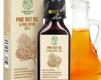 Siberian Pine Nut Oil with Cedar Resin – 100ml | Natural Wellness and Digestive Support