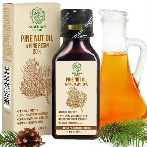 Siberian Pine Nut Oil with Cedar Resin – 100ml | Natural Wellness and Digestive Support