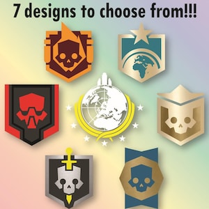 Managed Democracy Soldier Decals: Title/Rank Icons - Full Color