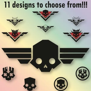 Managed Democracy Soldier Decals - Skull Designs