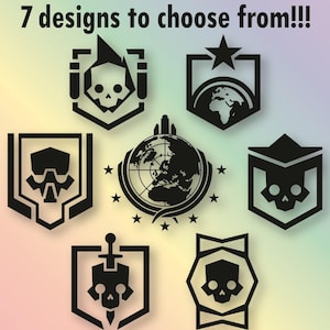Managed Democracy Soldier Decals: Title/Rank Icons - Single Color