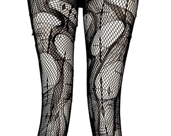 Cross ripped tights goth tights torn tights | gothic tights fishnet tights fishnet stockings lingerie | fishnet leggings distressed tights
