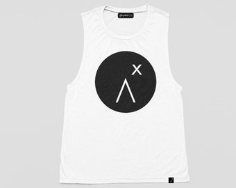 My Logo oversize long tank top | muscle tank streetwear graphic tee  biker shirt| gift for him handmade tank top