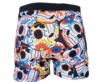 Mens Swim Shorts France Flag Sugar Skull Quick Dry Beach Board Short Adults Boys Mens Swim Shorts France Flag Sugar Skull Quick Dry Beach Board Short Adults Boys