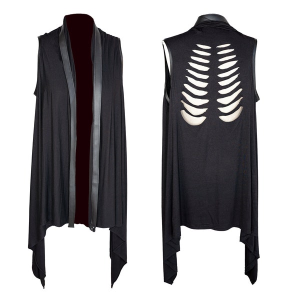 Long Flowy Vest Etsy