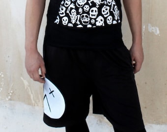 Streetwear black Unisex retro fitness Basketball Shorts | athletic shorts workout shorts yoga pants women