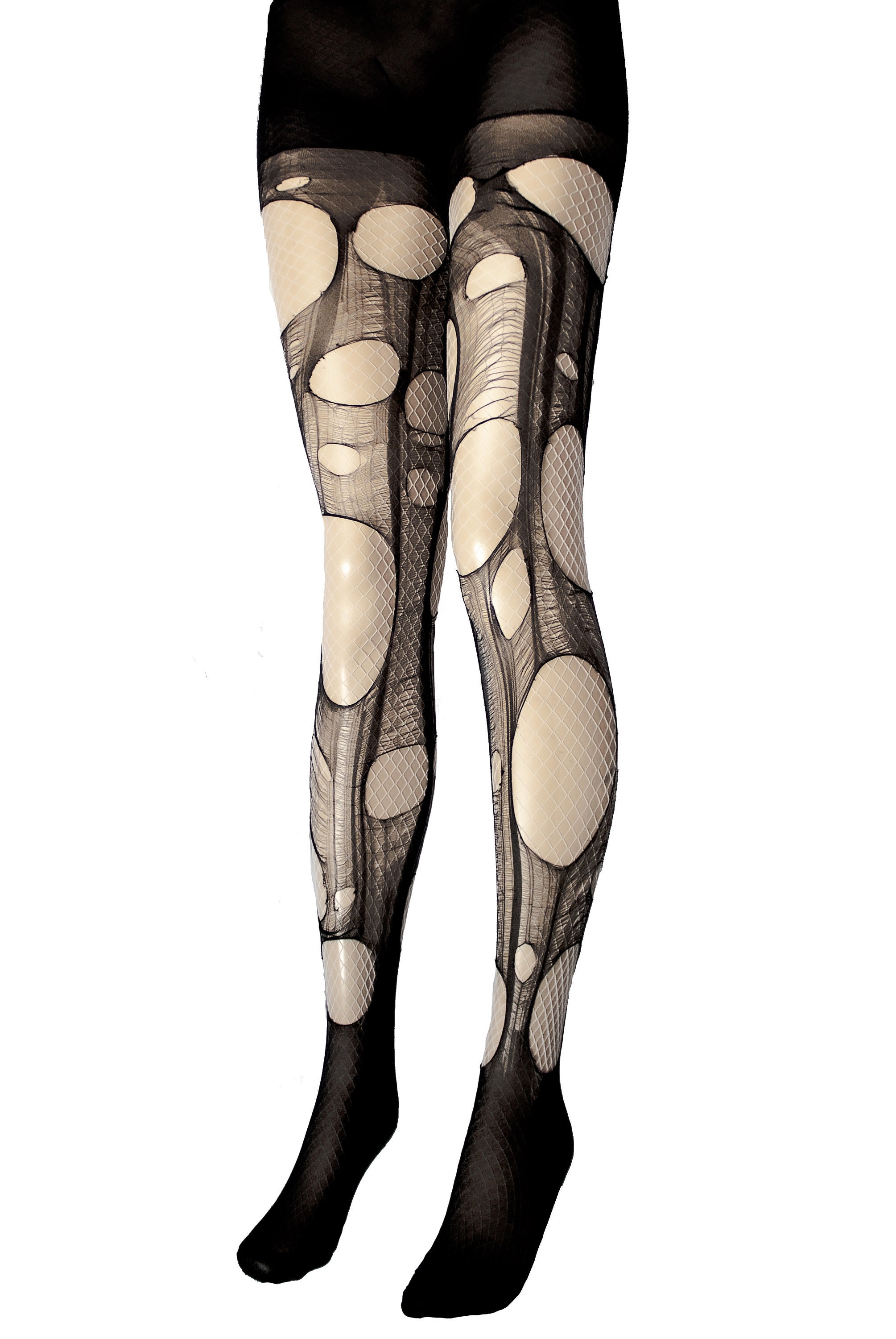 Gothic fishnet tights hotsell