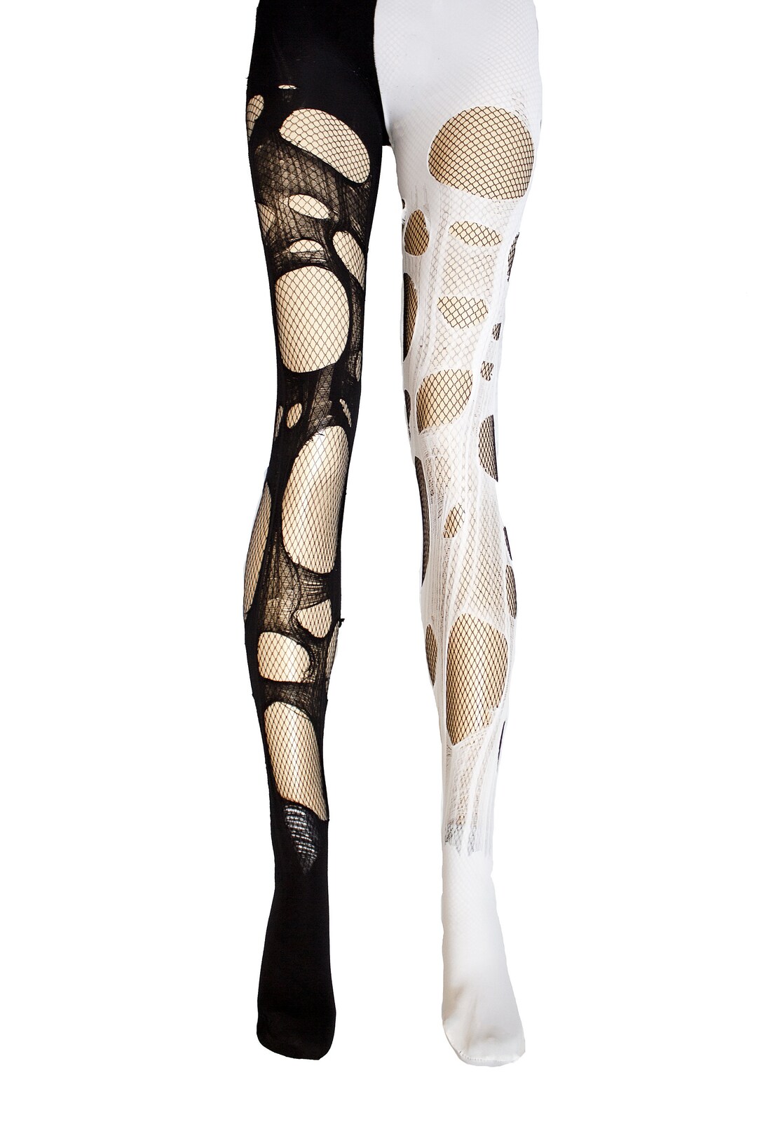 3er Pack Netzstrumpfhosen Damen – Mustermuster Für Gothic, Punk, Weihnachten & Halloween