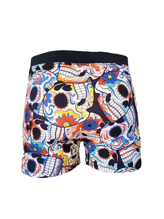 mens printed swim trunks