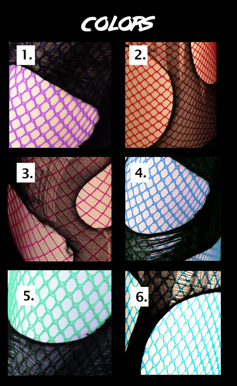 Accessorize Agoraphobix double layered tattered & torn tights fishnet leggings image 8