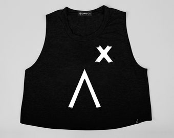 My logo tank top muscle tank top black crop top | e girl top grunge top graphic tee streetwear tank top | alt clothing