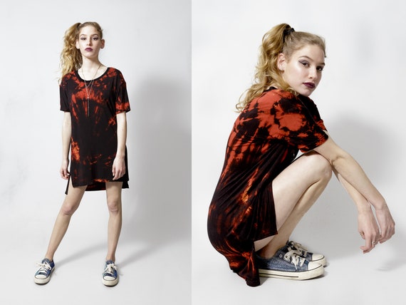 bleached t shirt dress