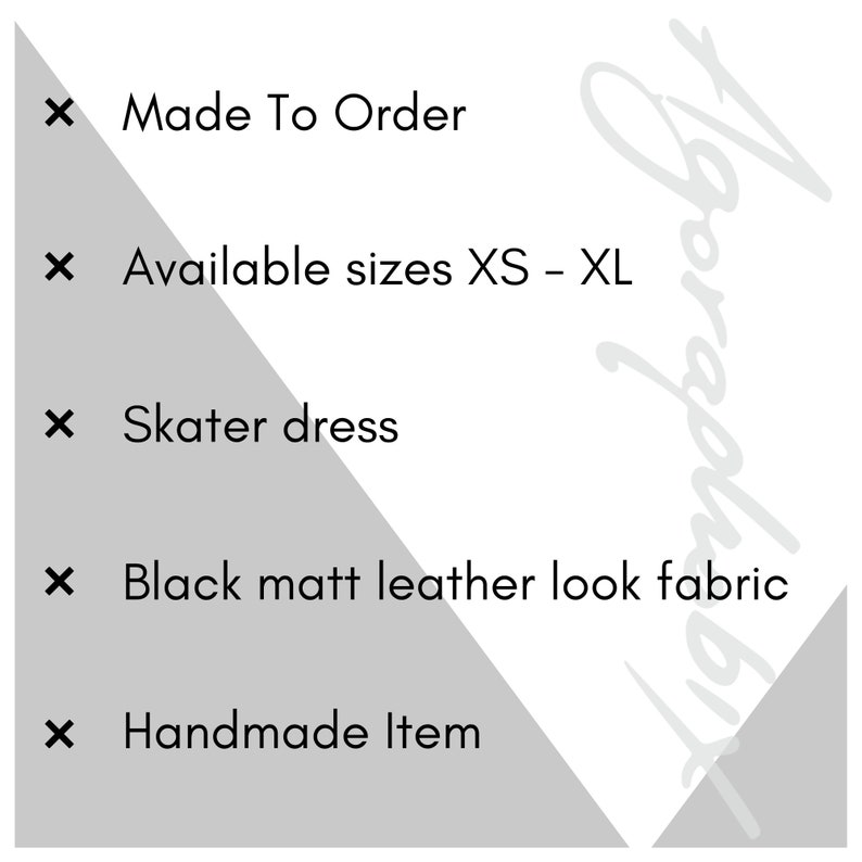 black gothic dress pvc dress faux leather dress black skater image 7