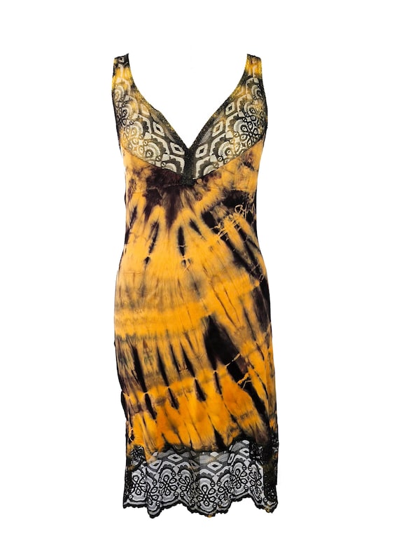 strapless open back dress Modal Halterneck Maxi Dress in Lemon Sherbet - Xs main image 1