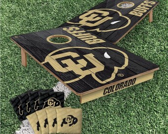 Colorado Buffaloes Cornhole Boards 2x3 (Officially Licensed) Carry Case, Board Covers and Score Tower Add-Ons